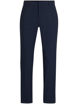 BOSS tailored performance-stretch trousers - Blue