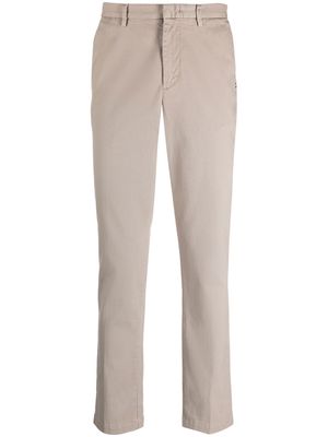 BOSS tapered chino trousers - Brown