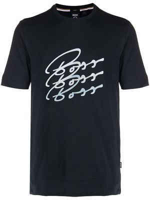 BOSS Tessler logo-print T-shirt - Blue