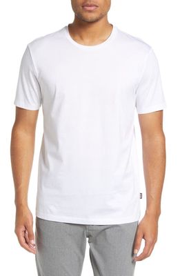 BOSS Tessler Slim Fit White Cotton T-Shirt