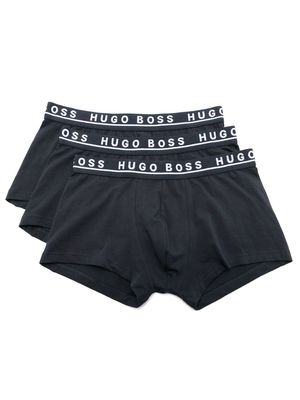 BOSS three-pack logo-waistband boxers - Multicolour