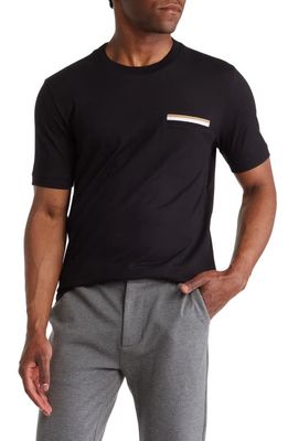 BOSS Tiburt 285 Cotton Pocket T-Shirt in Black