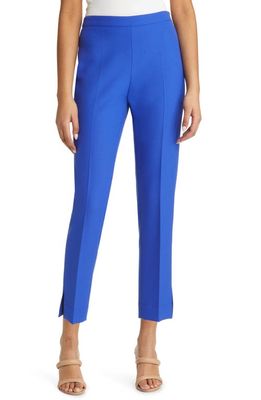 BOSS Tiluna Side Zip Slim Fit Trousers in Cove Blue
