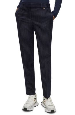 BOSS Tiluna Slim Suit Trousers in Midnight Fantasy