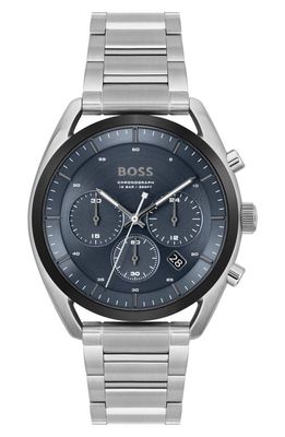 BOSS Top Bracelet Chronograph Watch in Blue