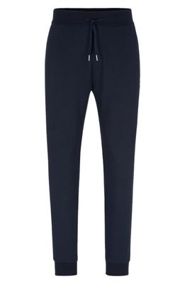 BOSS Tracksuit French Terry Pajama Joggers in Dark Blue