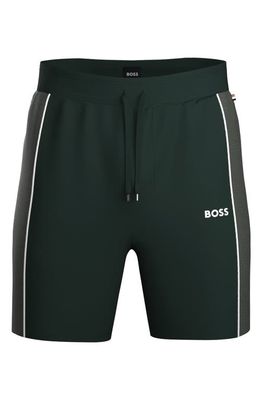 BOSS Tracksuit Lounge Shorts in Green