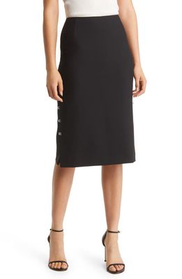 BOSS Vevoka Studded Trim Pencil Skirt in Black
