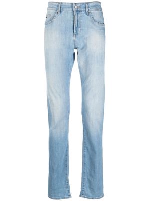 BOSS washed finish straight leg jeans - Blue