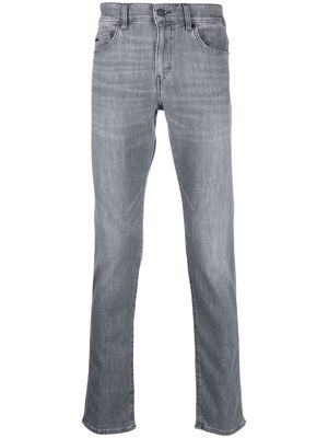 BOSS washed straight-leg jeans - Grey