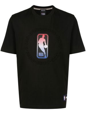 BOSS x NBA logo-embossed T-shirt - Black