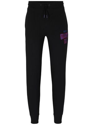 BOSS x NFL logo-print track pants - Black
