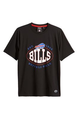 BOSS x NFL Stretch Cotton Graphic T-Shirt in Buffalo Bills Black