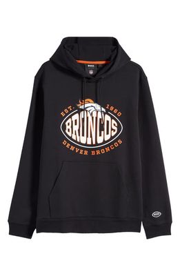 BOSS x NFL Touchback Graphic Hoodie in Charcoal