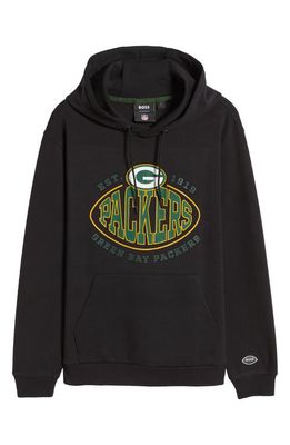 BOSS x NFL Touchback Graphic Hoodie in Green Bay Packers Black