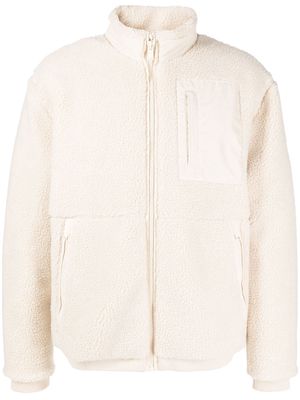 BOSS zip-up fleece jacket - Neutrals