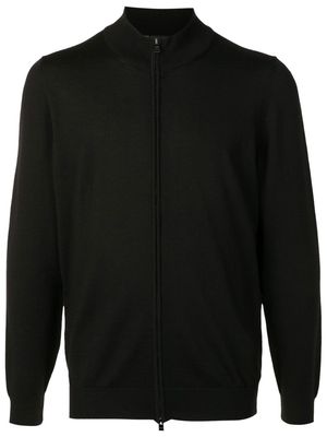BOSS zipped knit cardigan - Black