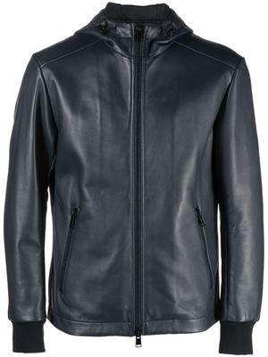 BOSS zipped long-sleeved jacket - Blue