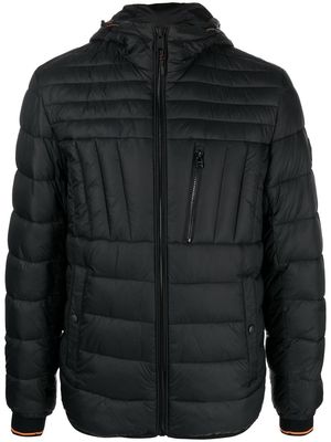 BOSS zipped-up hooded padded jacket - Black