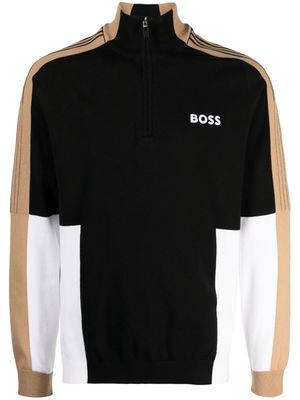 BOSS Zolkar colour-block sweatshirt - Black