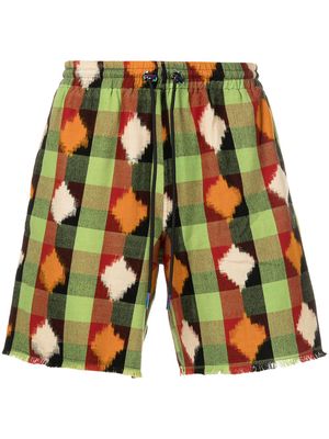 Bossi Sportswear check-print drawstring shorts - Multicolour