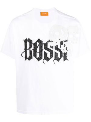 Bossi Sportswear logo-print short-sleeved T-shirt - White