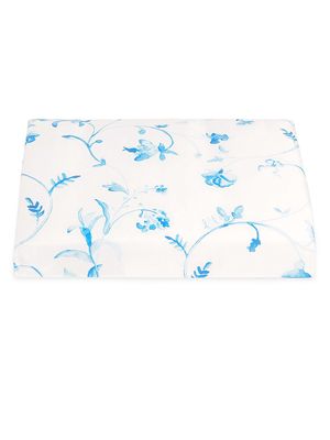 Botanical Fitted Sheet - Blue - Size Twin