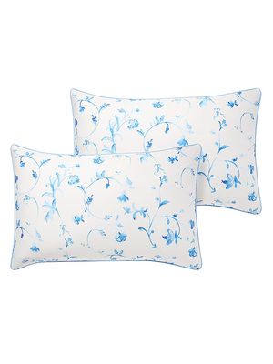 Botanical Pillowcase Set - Blue - Size King