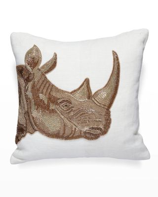 Botanist Rhino Pillow