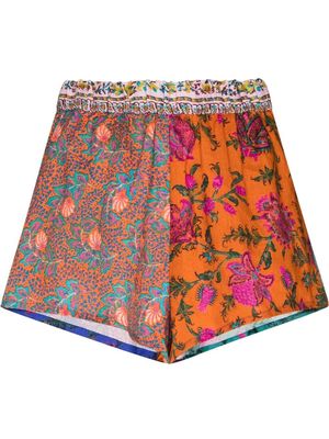 BOTEH all-over floral-print shorts - Orange