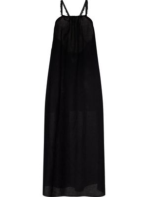 BOTEH fringed-strap maxi dress - Black