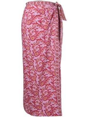 BOTEH paisley-print dress - Purple