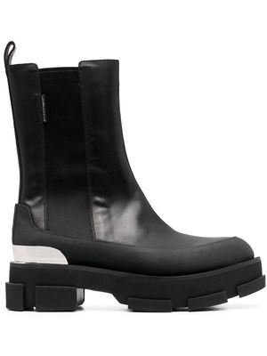 Both Gao chunky platform boots - Black