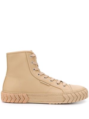 Both textured sole boots - Neutrals
