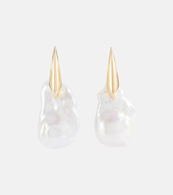 Bottega Veneta 18kt gold pearl earrings