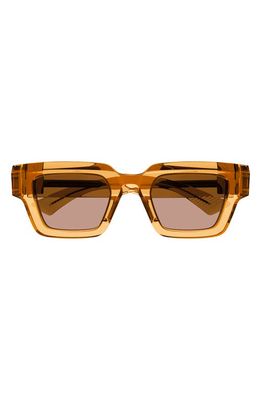 Bottega Veneta 49mm Square Sunglasses in Orange