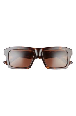 Bottega Veneta 55mm Square Sunglasses in Avana