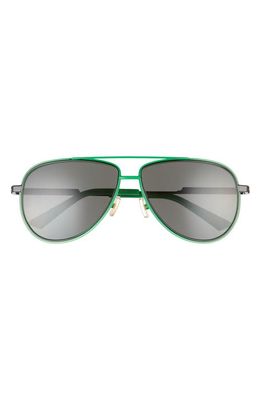 Bottega Veneta 59mm Aviator Sunglasses in Green 