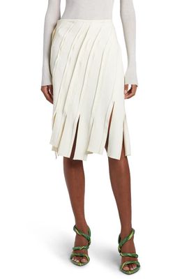 Bottega Veneta Bias Stripe Skirt in Pastry at Nordstrom, Size 12 Us