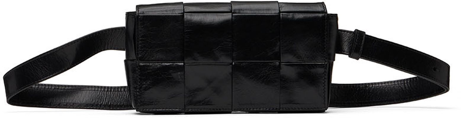 Bottega Veneta Black Cassette Belt Bag
