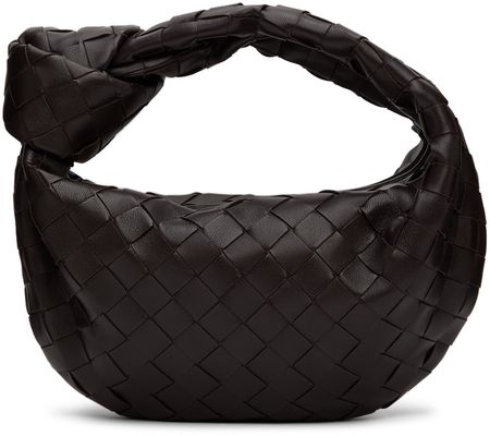 Bottega Veneta Black Mini Jodie Messenger Bag