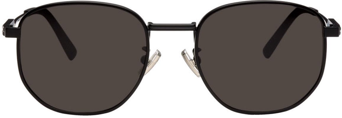 Bottega Veneta Black Round Sunglasses