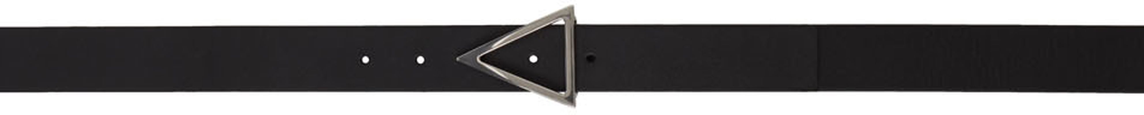 Bottega Veneta Black Triangle Belt
