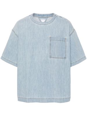 Bottega Veneta bleached-denim T-shirt - Blue