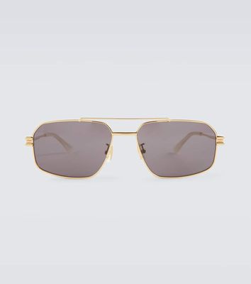 Bottega Veneta Bond square aviator sunglasses