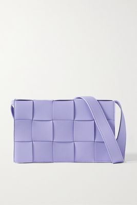 Bottega Veneta - Cassette Intrecciato Leather Shoulder Bag - Purple