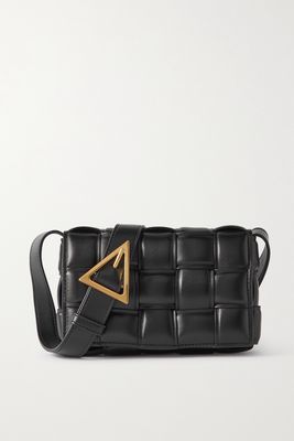 Bottega Veneta - Cassette Small Padded Intrecciato Leather Shoulder Bag - Black