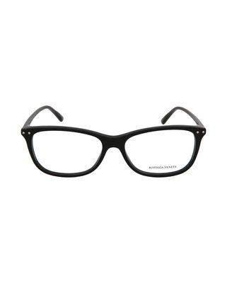 Bottega Veneta Cat Eye Eyeglasses in Black Grey Transparent