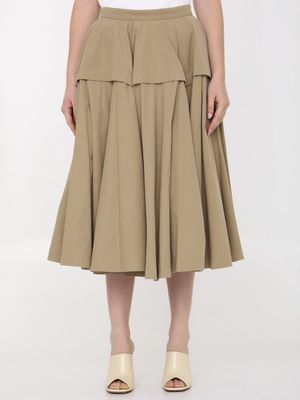 Bottega Veneta Compact Cotton Skirt