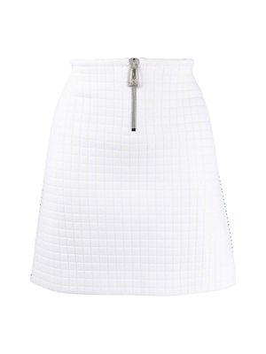 Bottega Veneta Contrast Stitching Mini Skirt